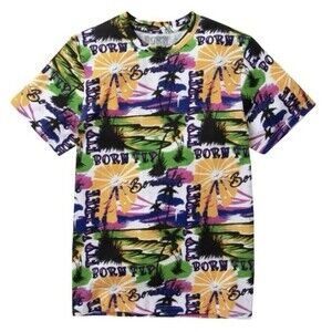 Born Fly N’ Free Palmy & Balmy Short Sleeve Crew T-Shirt Size 3XL Men’s New $44